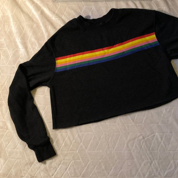 π΄3 for $20π΄ Rainbow Cropped Sweater - Picture 6 of 15